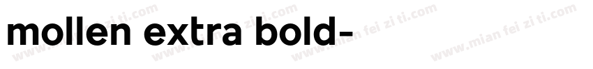 mollen extra bold字体转换